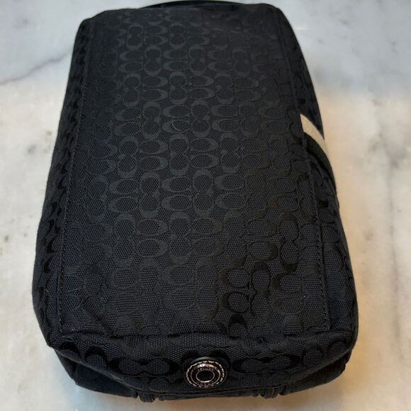 Coach Vintage Signature Logo Toiletry Travel Bag HTF - Picture 11 of 16